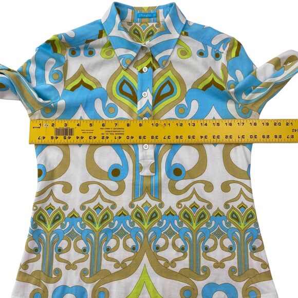 J McLaughlin Top 3/4 Sleeve Cotton Coastal Preppy Sizes Medium - Picture 10 of 12